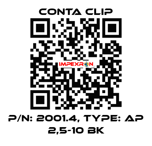 P/N: 2001.4, Type: AP 2,5-10 BK Conta Clip
