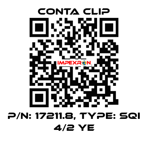 P/N: 17211.8, Type: SQI 4/2 YE Conta Clip