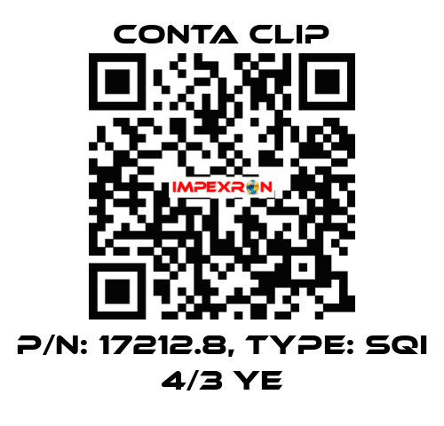 P/N: 17212.8, Type: SQI 4/3 YE Conta Clip