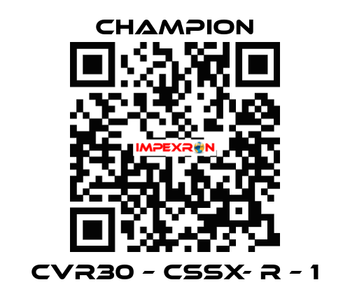CVR30 – CSSX- R – 1 Champion