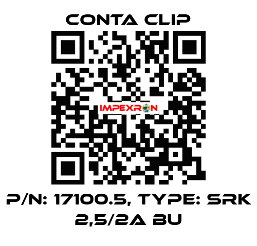P/N: 17100.5, Type: SRK 2,5/2A BU Conta Clip