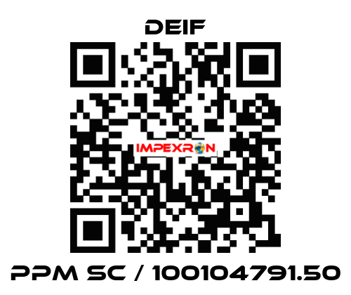 PPM SC / 100104791.50 Deif