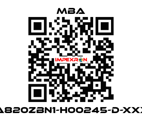 MBA820ZBN1-H00245-D-XXXXX MBA