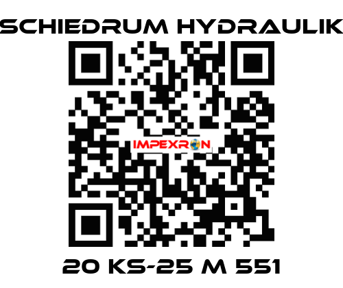 20 KS-25 M 551 SCHIEDRUM HYDRAULIK