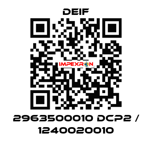 2963500010 DCP2 / 1240020010 Deif