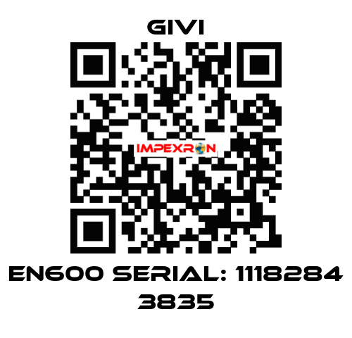EN600 Serial: 1118284 3835 Givi
