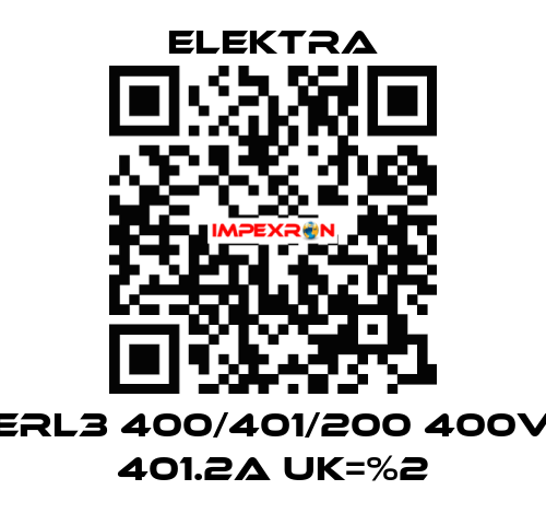 ERL3 400/401/200 400V 401.2A Uk=%2 ELEKTRA