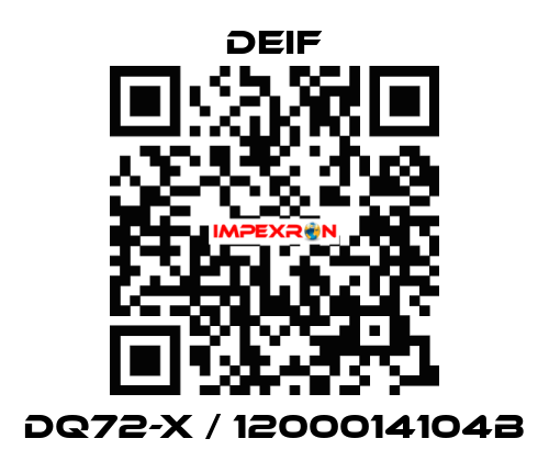 DQ72-x / 1200014104B Deif