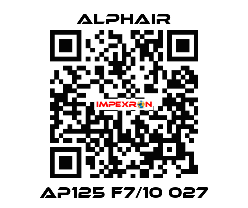 AP125 F7/10 027 Alphair