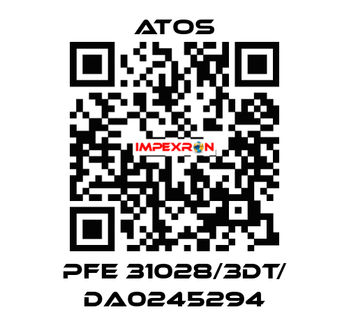 PFE 31028/3DT/ DA0245294 Atos