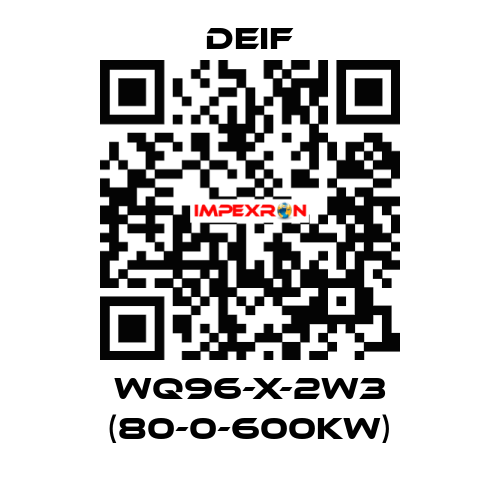 WQ96-X-2W3 (80-0-600KW) Deif