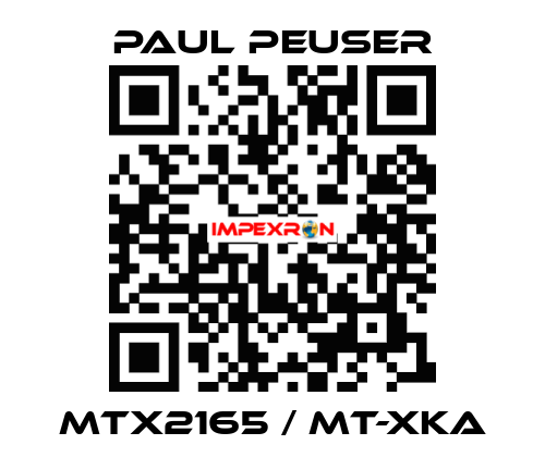 MTX2165 / MT-XKA PAUL PEUSER