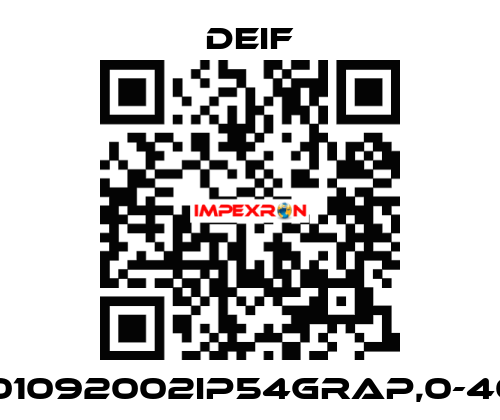 296101092002IP54GRAP,0-40VDC Deif