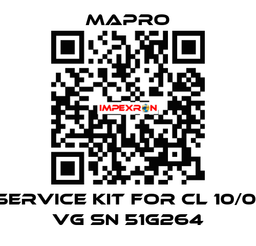 Service kit for CL 10/01 VG SN 51G264 Mapro