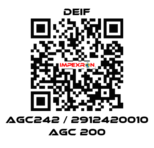 AGC242 / 2912420010 AGC 200 Deif