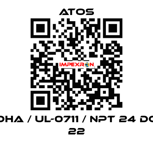 DHA / Ul-0711 / NPT 24 DC 22 Atos