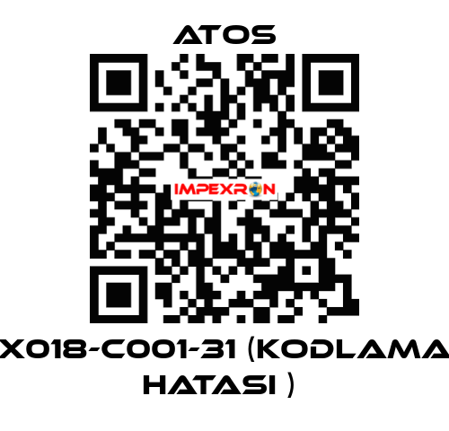 X018-C001-31 (KODLAMA HATASI )  Atos