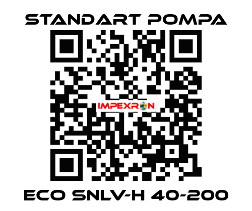 ECO SNLV-H 40-200 STANDART POMPA