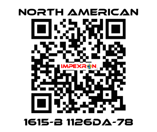 1615-B 1126DA-78 NORTH AMERICAN