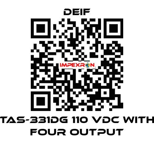 TAS-331DG 110 VDC with four output Deif