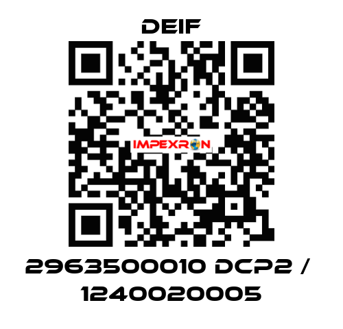 2963500010 DCP2 /  1240020005 Deif