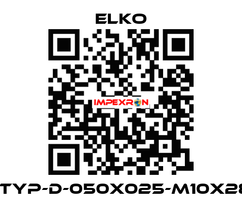 GP-DZ-TYP-D-050X025-M10X28-NR57 Elko