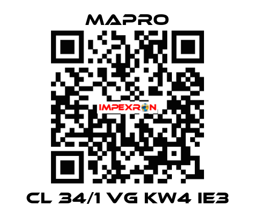 CL 34/1 VG kW4 IE3 Mapro