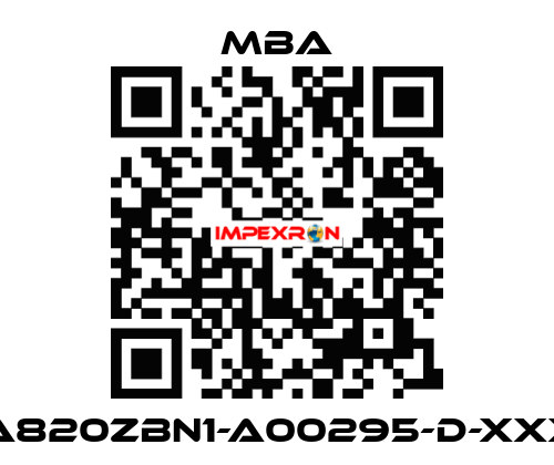 MBA820ZBN1-A00295-D-XXXXX MBA