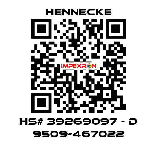 HS# 39269097 - D 9509-467022 Hennecke