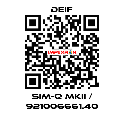 SIM-Q MKII / 921006661.40 Deif