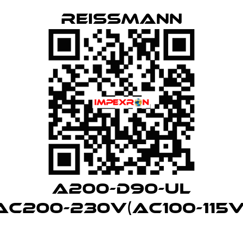 A200-D90-UL AC200-230V(AC100-115V) Reissmann