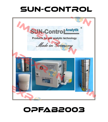 OPFAB2003 SUN-Control