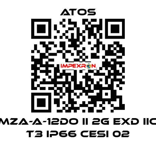 MZA-A-12DO II 2G Exd IIC T3 IP66 CESI 02 Atos