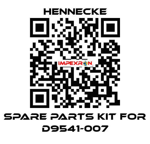 spare parts kit for D9541-007 Hennecke