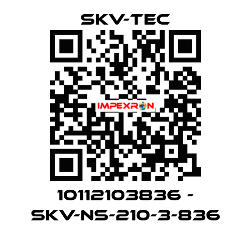 10112103836 - SKV-NS-210-3-836 SKV-tec