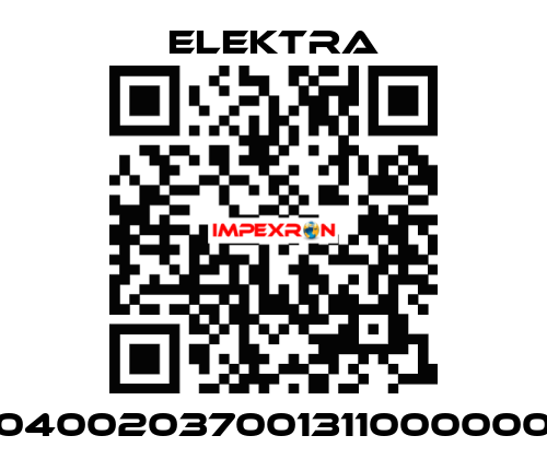 04002037001311000000 ELEKTRA