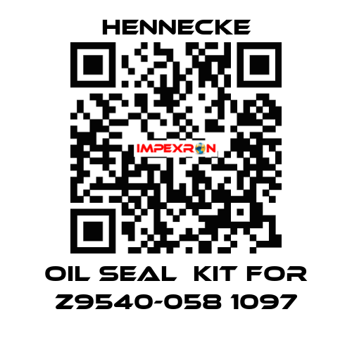 oil seal  kit for Z9540-058 1097 Hennecke