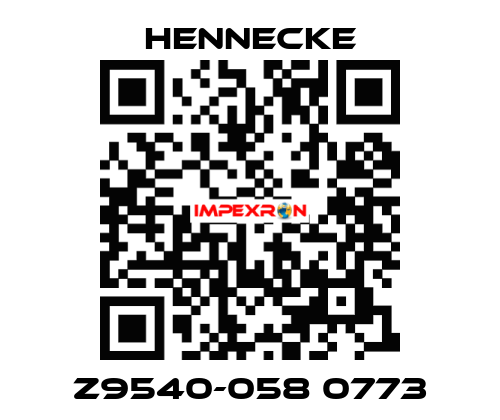 Z9540-058 0773 Hennecke