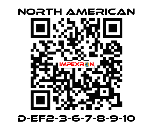 D-EF2-3-6-7-8-9-10 NORTH AMERICAN