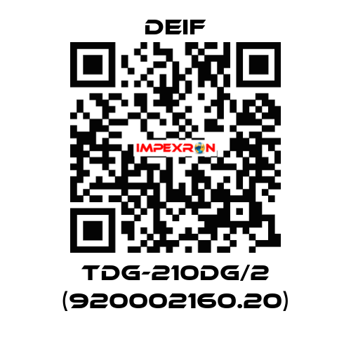 TDG-210DG/2 (920002160.20) Deif