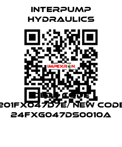 olde code 201FX047D7E/ new code 24FXG047DS0010A Interpump hydraulics