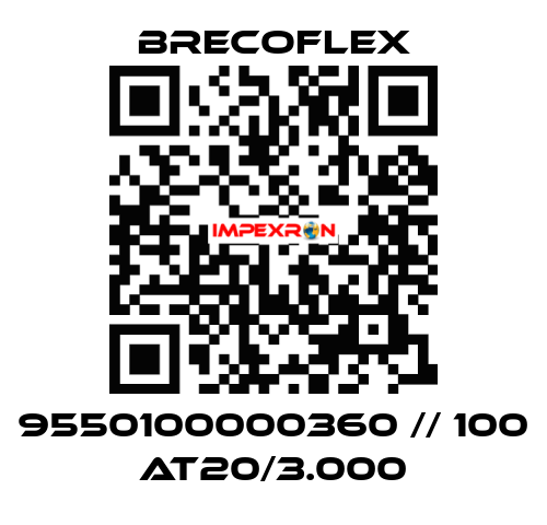 9550100000360 // 100 AT20/3.000 Brecoflex