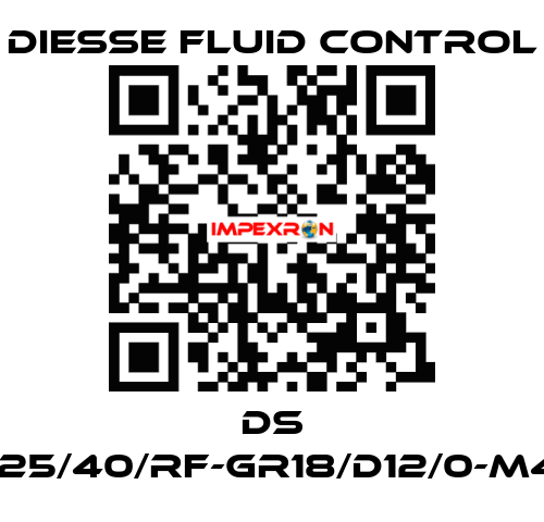 DS LG-RBR17-25/40/RF-GR18/D12/0-M425-CS/CS DIESSE Fluid Control