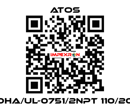 DHA/UL-0751/2NPT 110/20 Atos