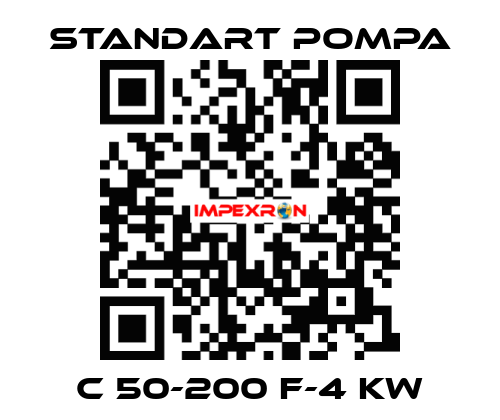 C 50-200 F-4 kW STANDART POMPA
