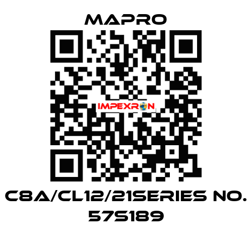 C8A/CL12/21Series no. 57S189 Mapro
