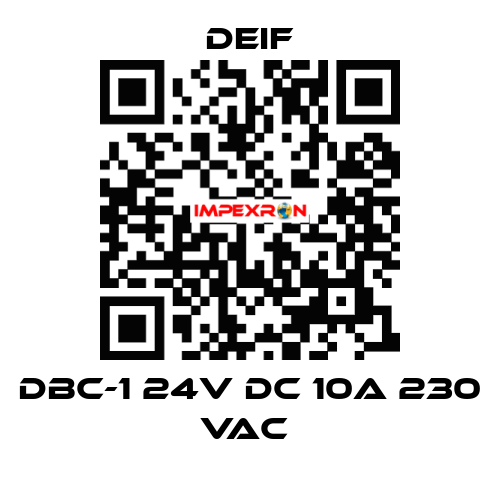 DBC-1 24V DC 10A 230 VAC  Deif