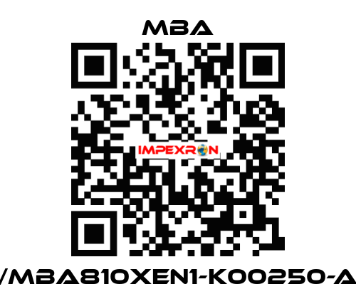 1213340/MBA810XEN1-K00250-A-XXXXX MBA