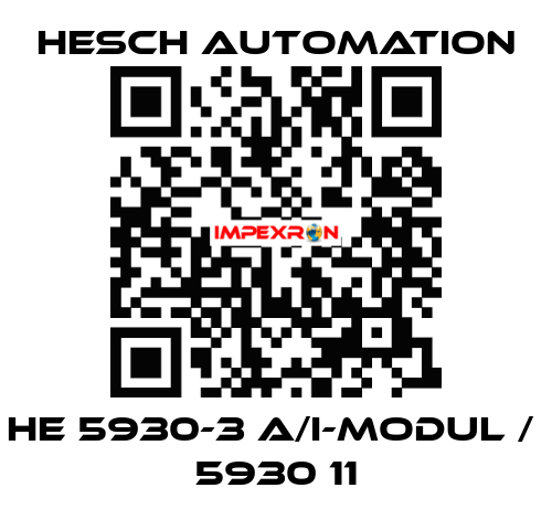 HE 5930-3 A/I-Modul /  5930 11 Hesch Automation