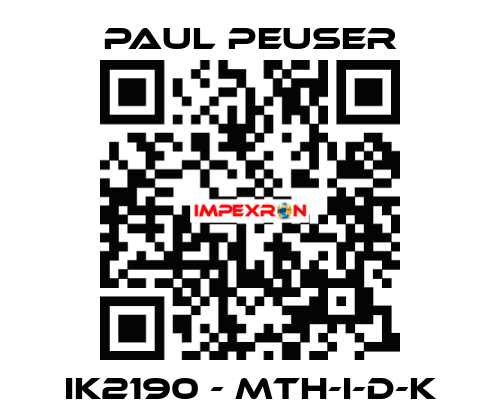 IK2190 - MTH-I-D-K PAUL PEUSER